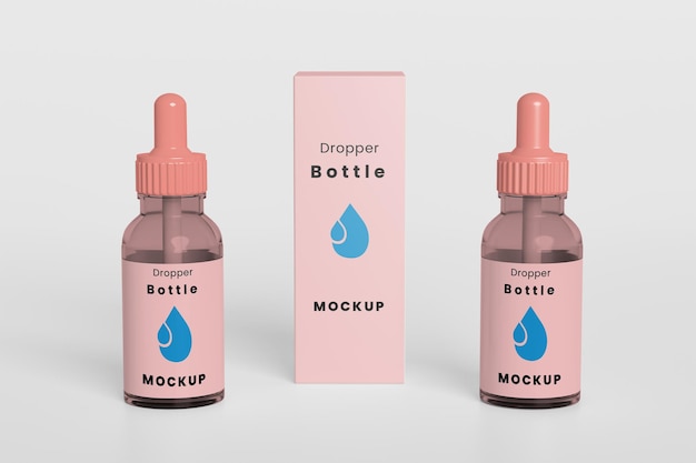 PSD dropper bottle mockup