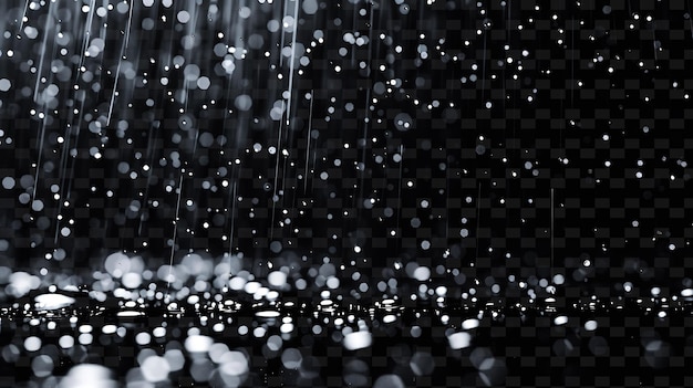 PSD drops of water on a black background