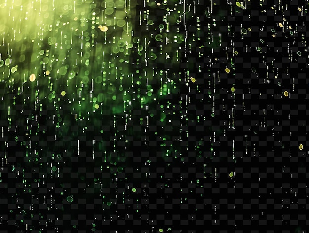 PSD drops of rain on a black background