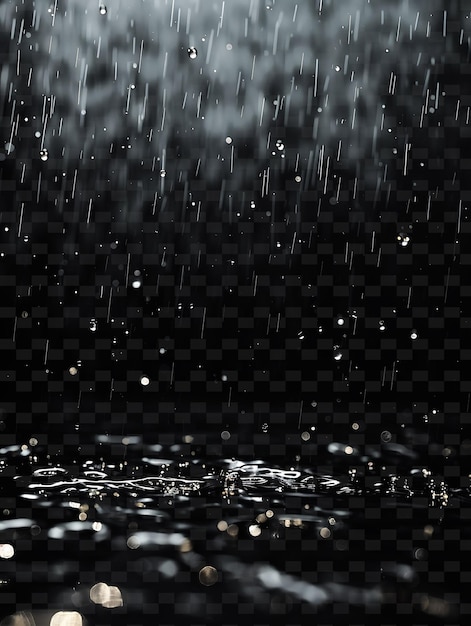 PSD drops of water on a black background