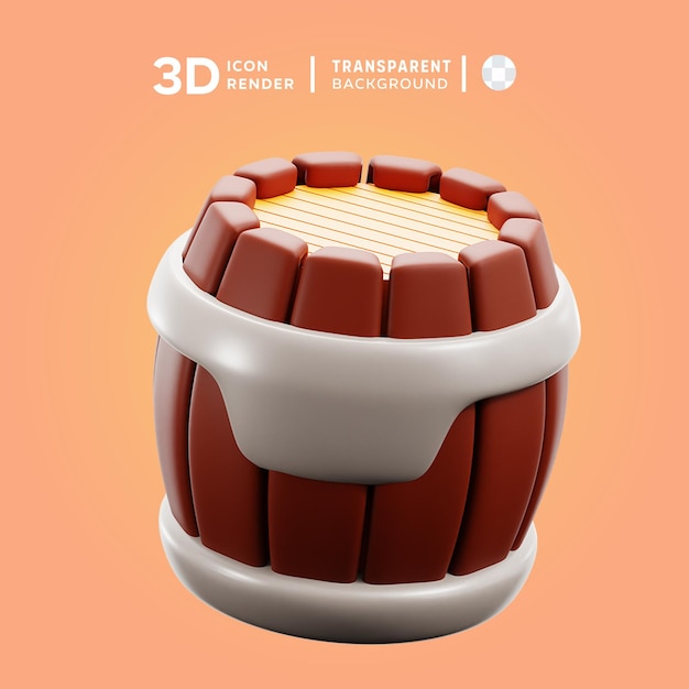 PSD drum 3d illustratie weergave