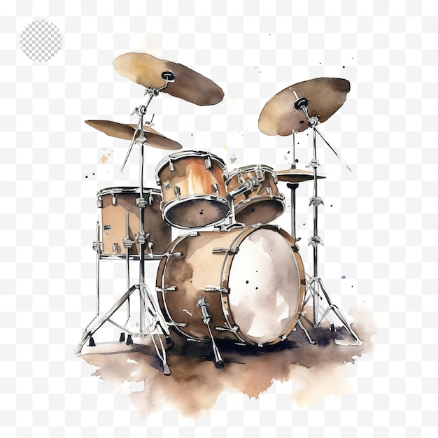 PSD a drum set with a drum set on it - drum png download