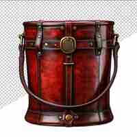 PSD a drum with a brown handle and a red band