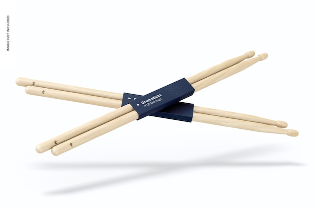 Drumsticks Mockup, Falling