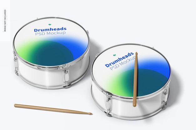 PSD drumvellen mockup