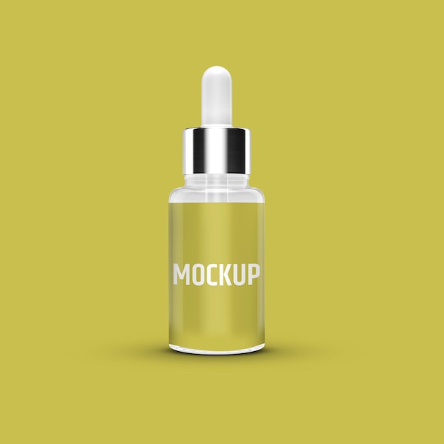 Druppelt fles mockup