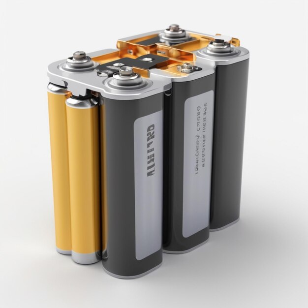 PSD dry cell battery psd on a white background