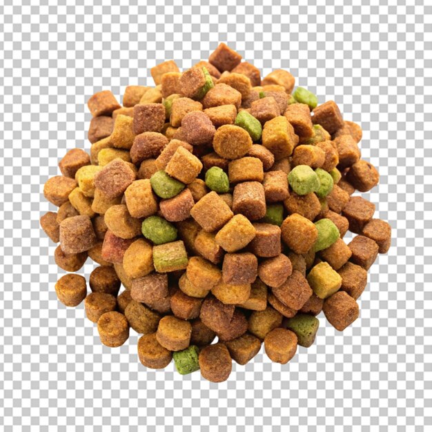 PSD dry dog food isolated transparent background