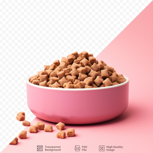 PSD dry dog food on a transparent background