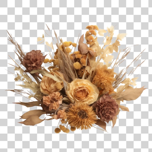 PSD dry flower on transparent background png clipart