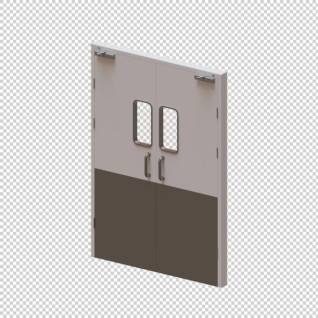 Drzwi kuchenne 3D Render Ilustracja Element 03