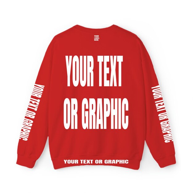 PSD dtg psd crew sweatshirt mockup