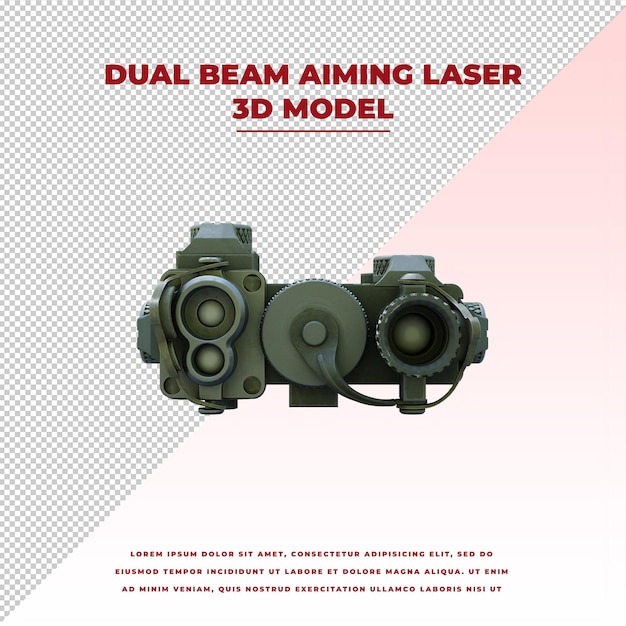 Dual beam aiming laser