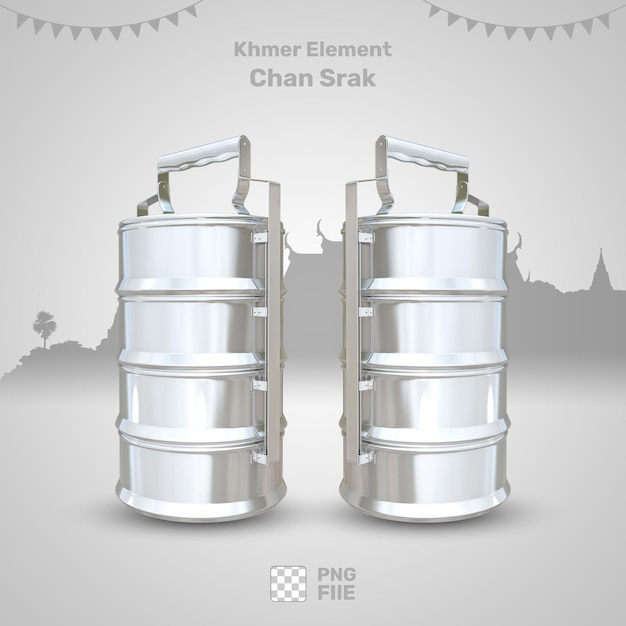 Dual flat chan srak khmer element design