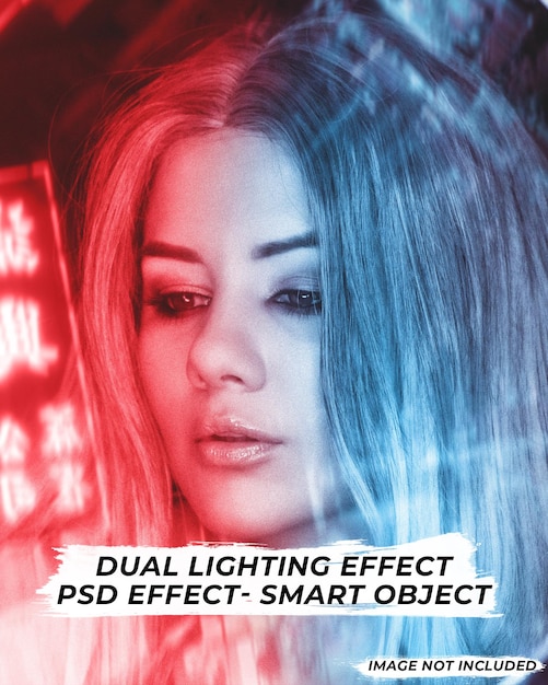 PSD dual light effect template