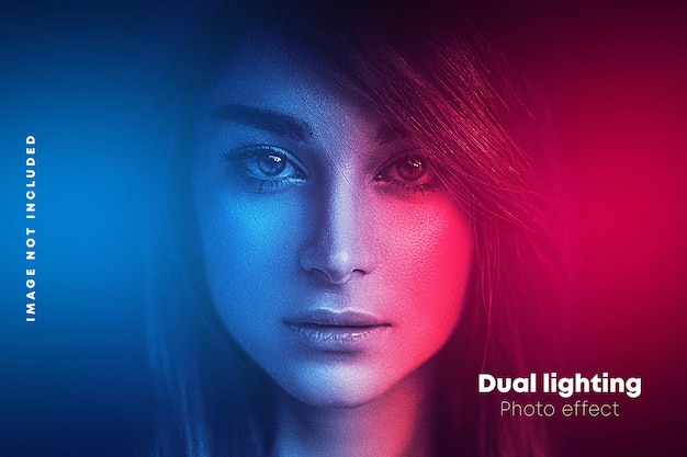 Dual lighting photo effect