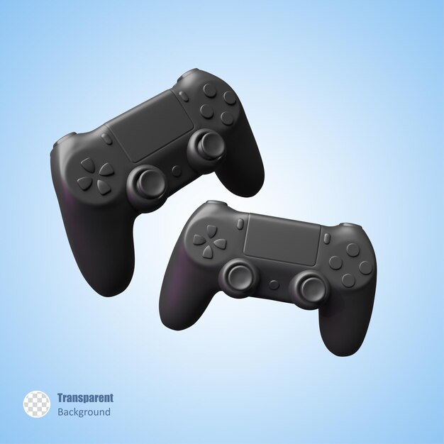 PSD dual-stick controller in 3d render-ontwerp