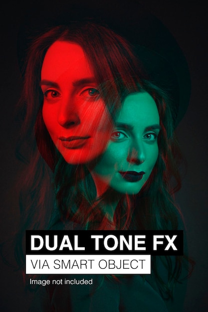 PSD dual tone double exposure fx