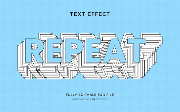 PSD dubbel teksteffect