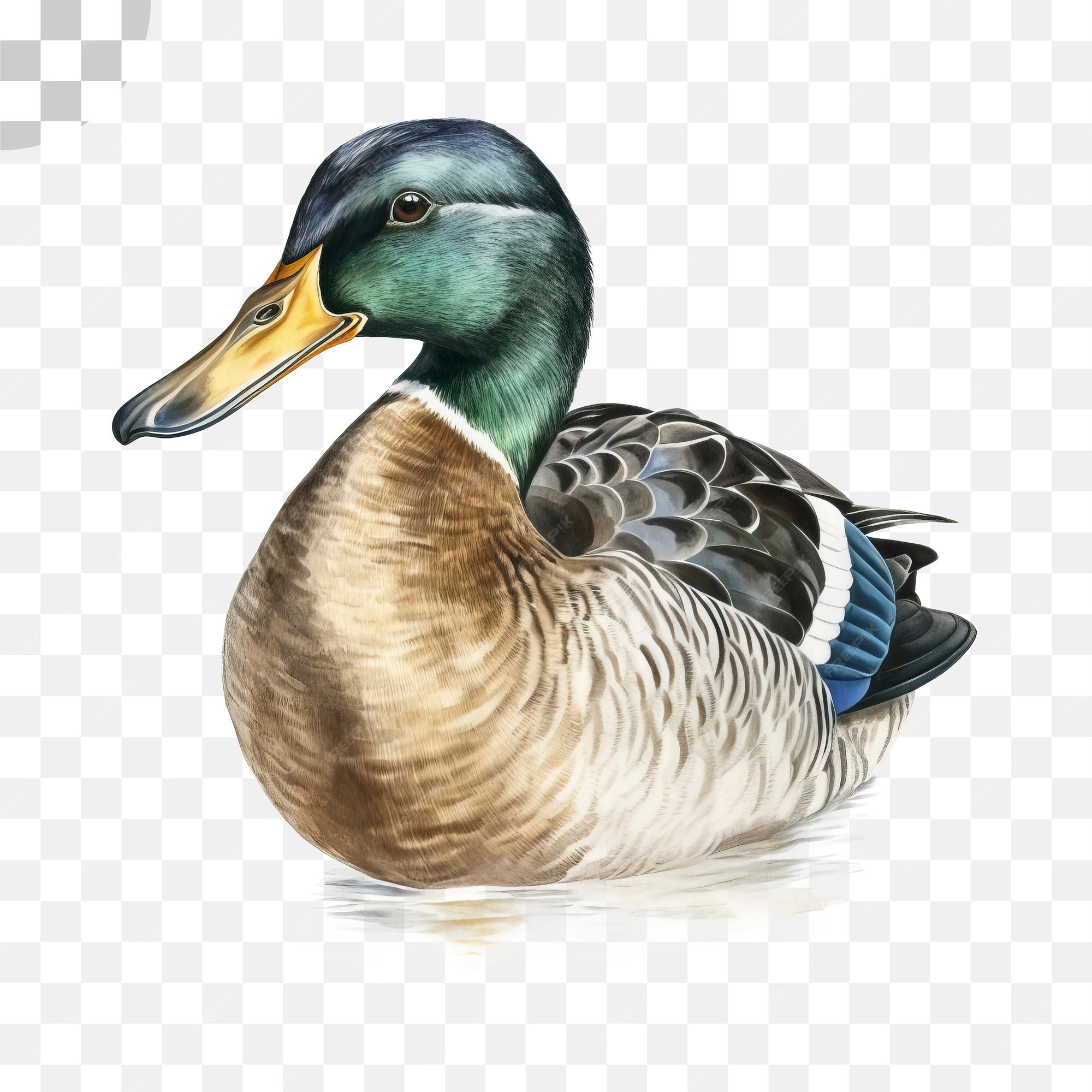 Premium PSD | Duck drawing drawing - a duck in the water png download