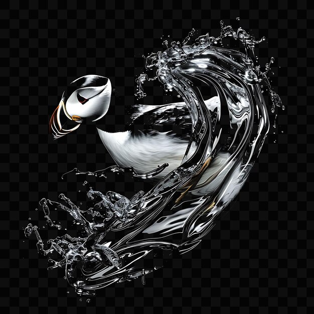 A duck is in the water with a fish in it