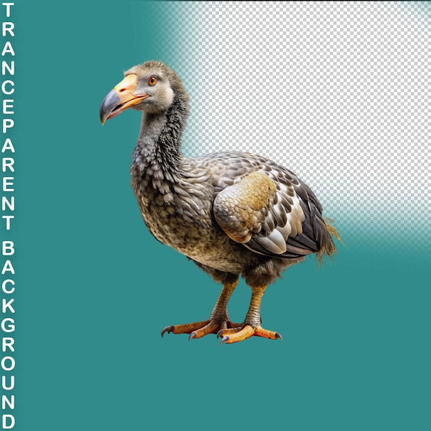 A duck with a blue eye cartoon duck on transparent background