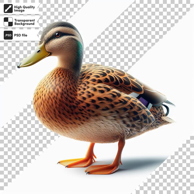 PSD a duck with a picture of a duck on it