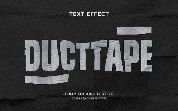 PSD duct tape-teksteffect