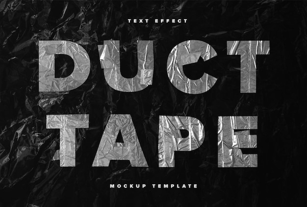 PSD duct tape text effect