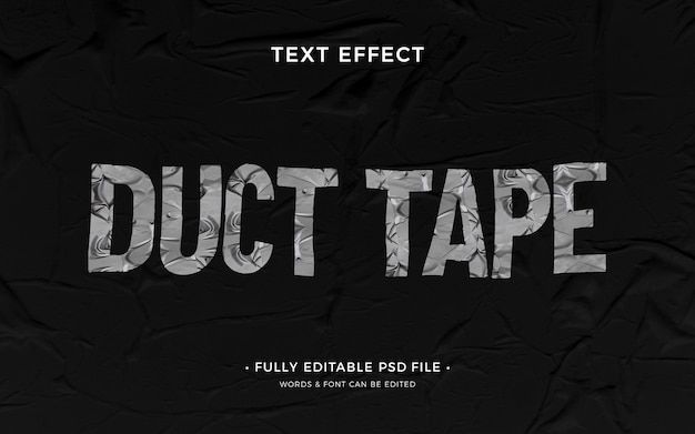 PSD duct tape text effect