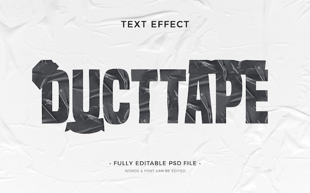 Duct tape text effect