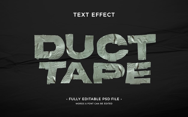 PSD duct tape text effect