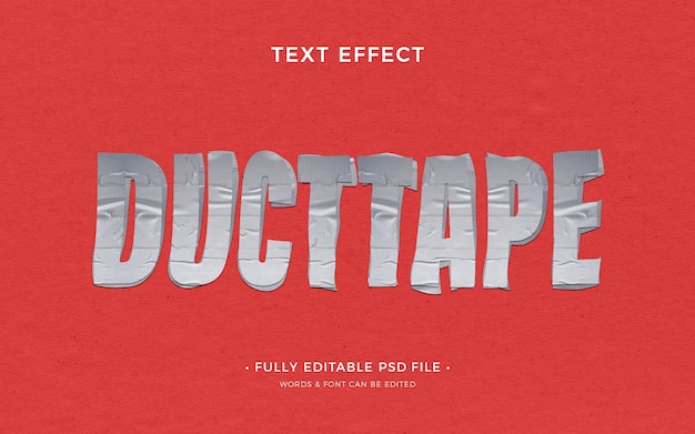 Duct tape text effect