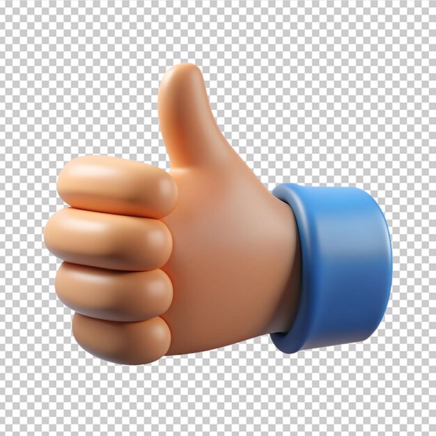 PSD duim omhoog emoji