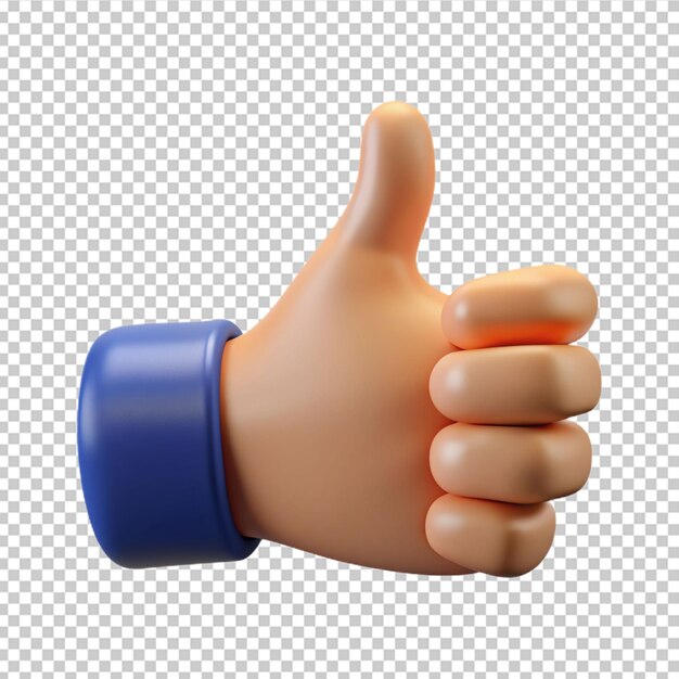 PSD duim omhoog emoji