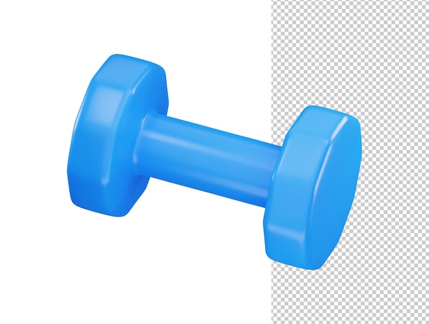 PSD dumbbell icon 3d rendering vector illustration