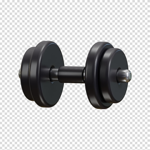 Dumbbell icoon 3d rendering vector illustratie