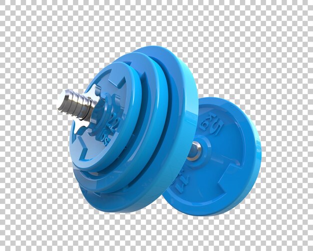 PSD dumbbell isolato sullo sfondo illustrazione di rendering 3d