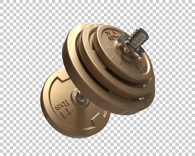 Dumbbell isolated on background 3d rendering illustration