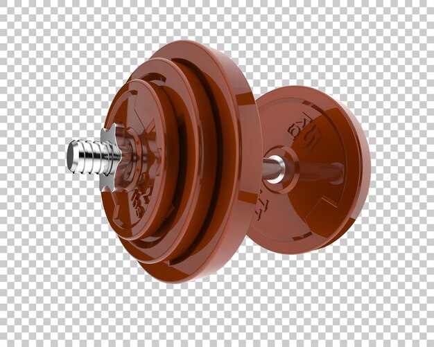 PSD dumbbell isolated on background 3d rendering illustration