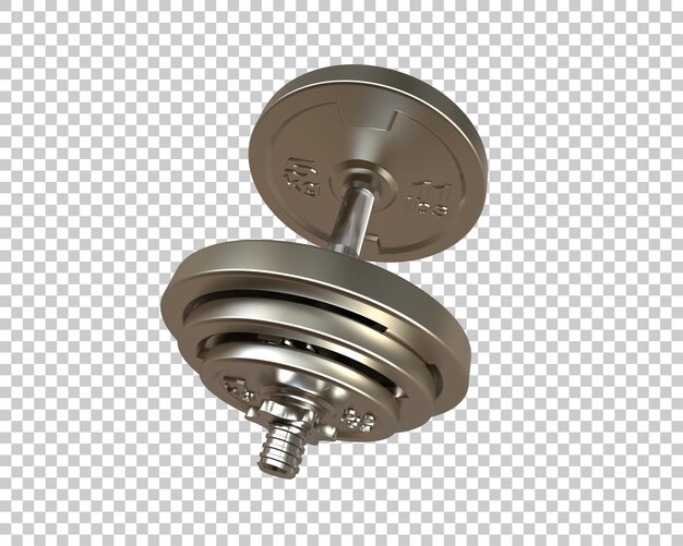 PSD dumbbell isolato sullo sfondo illustrazione di rendering 3d