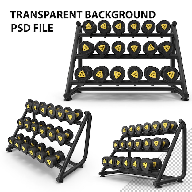 Dumbbell rack png