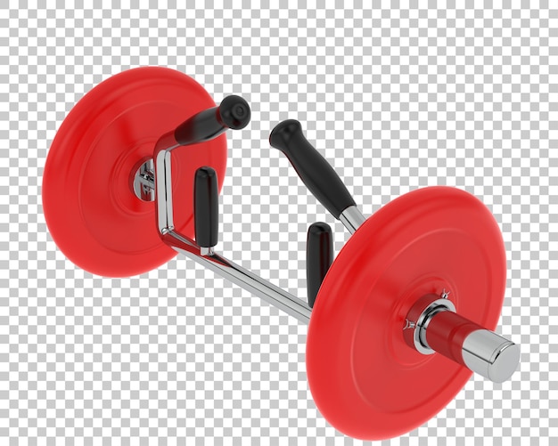 Dumbbell on transparent background 3d rendering illustration