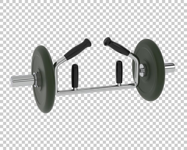 Dumbbell on transparent background 3d rendering illustration