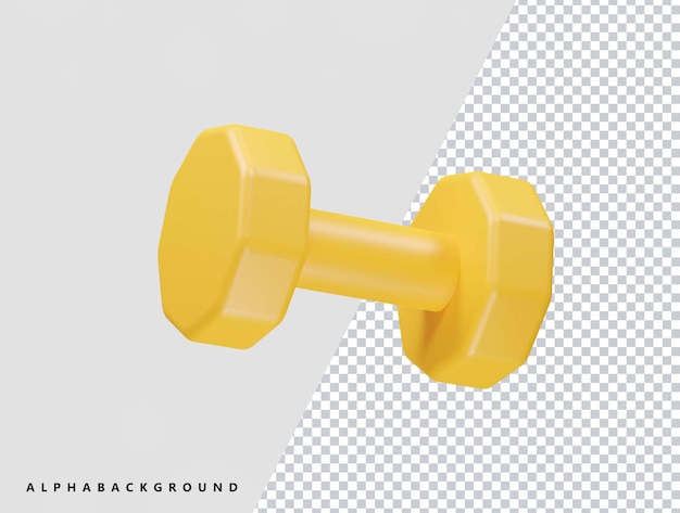 PSD dumble icon 3d render