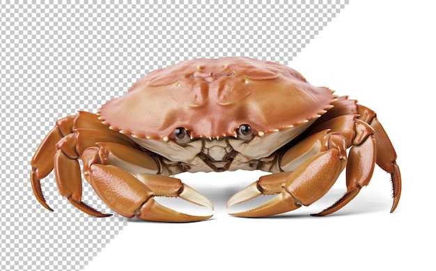 PSD dungeness crab on isolated background