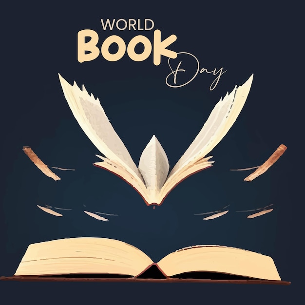 Dünya Kitap Günü Sosyal Medya Şablonu