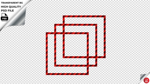 PSD duplicate design2 vector icon red striped tile psd transparent