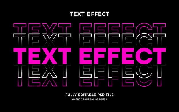 PSD duplicate text effect