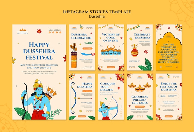 dussehra tempalte design